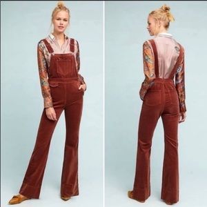 Pilcro brown corduroy overalls